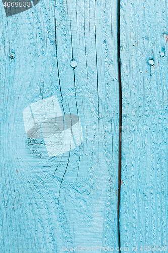 Image of Light blue weathered wood boards background texture