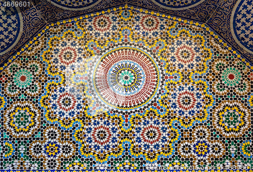 Image of Traditional maroccan pattern background