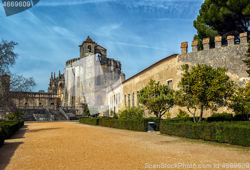 Image of Monastery Convent of Christ in Portugal