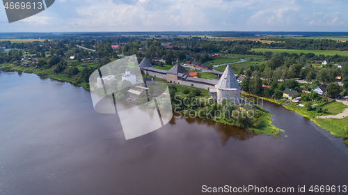 Image of Aerial view on Staraya Ladoga fortress