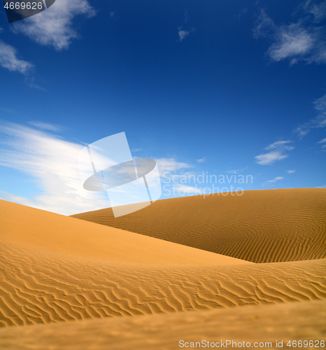 Image of landscape in evening desert