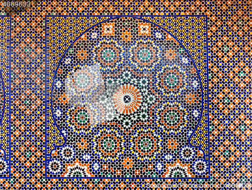 Image of Traditional maroccan pattern background
