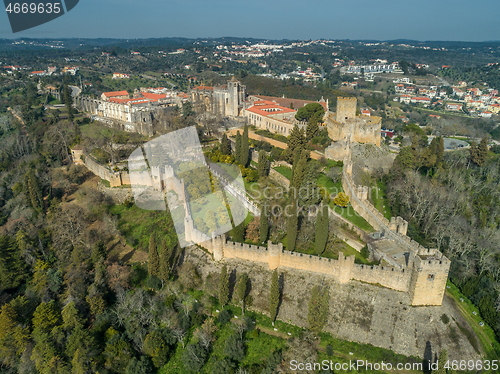 Image of monastery Convent of Christ in Portugal