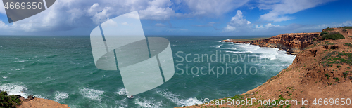 Image of Ocean waves and rocks on Atlantic coast