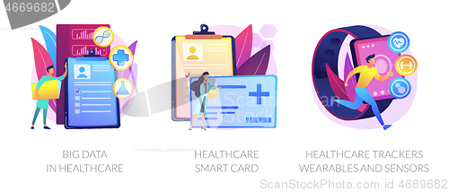 Image of Technologies in healthcare vector concept metaphors