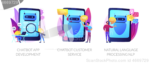 Image of Chatbot vector concept metaphors