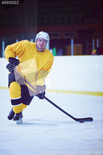 Image of ice hockey player in action