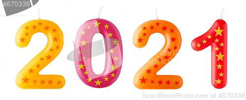 Image of number shaped anniversary candle