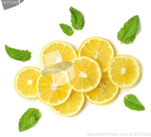 Image of lemon slices and mint