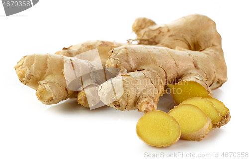 Image of ginger on white background