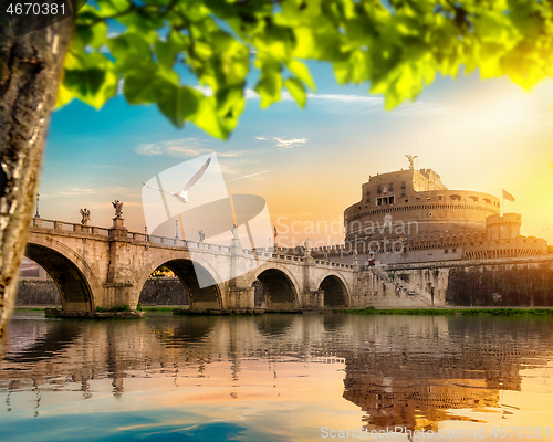 Image of Bridge on the river Tiber