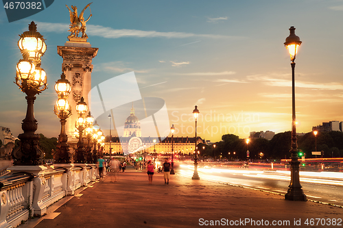 Image of Bridge Alexandre III in Paris