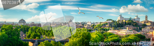 Image of Panorama of Rome in day