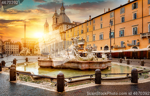 Image of The piazza Navona