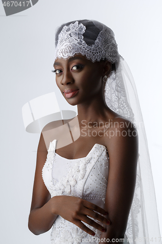 Image of Beautiful black skin bride