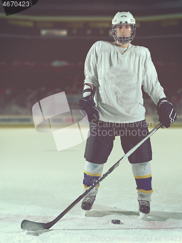 Image of hockey player portrait