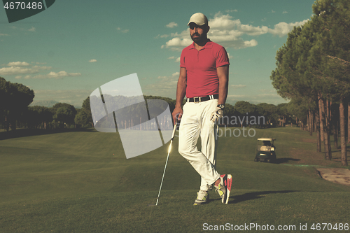 Image of golf player portrait