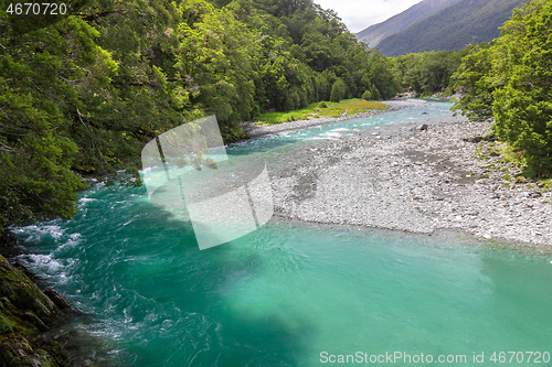 Image of Haast River Landsborough Valley New Zealand