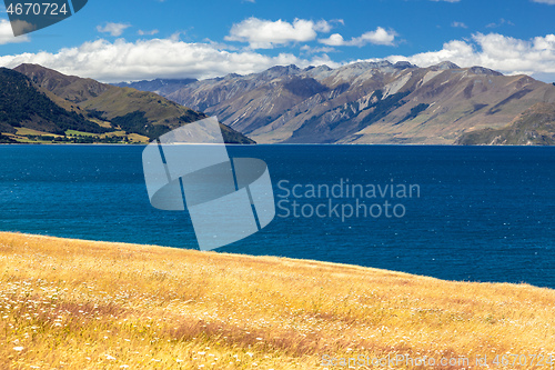 Image of lake Wanaka; New Zealand south island