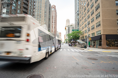 Image of traffic in New York City USA