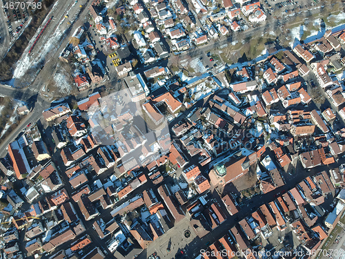 Image of aerial view over Weil der Stadt Baden Wuerttemberg Germany