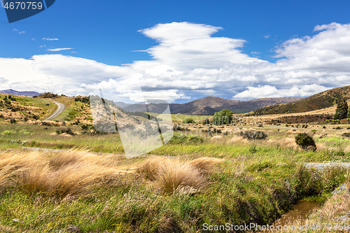 Image of Landscape scenery in south New Zealand