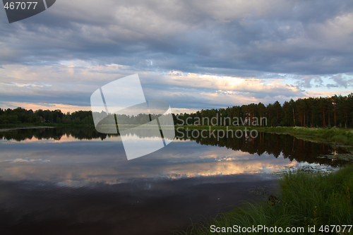 Image of Lake at sunset