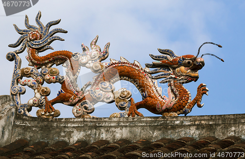 Image of Dragon on a temple roof