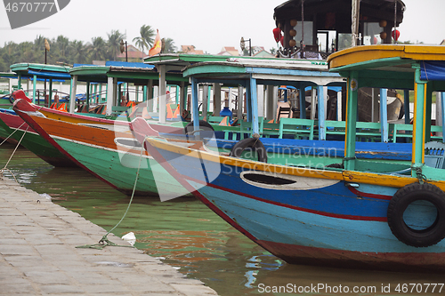 Image of Colorful boats in Hoi An, Vietnam