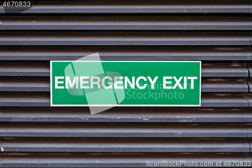 Image of Emergency Exit Sign