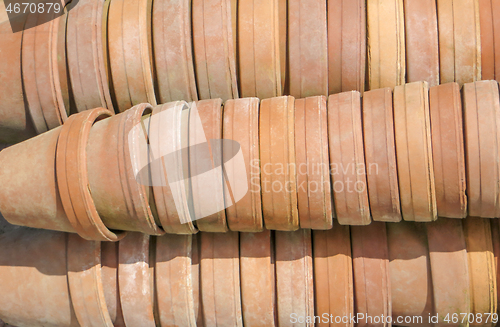 Image of lots of flower pots