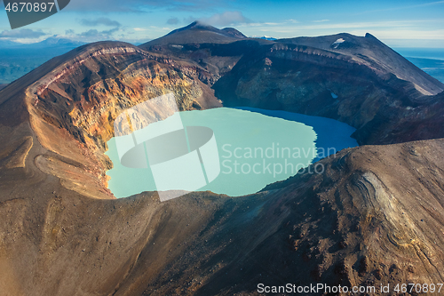 Image of Maly Semyachik volcano on Kamchatka