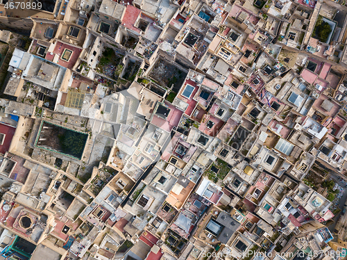 Image of Aerial top view of Medina in Fes, Morocco