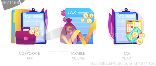 Image of Taxation system vector concept metaphors