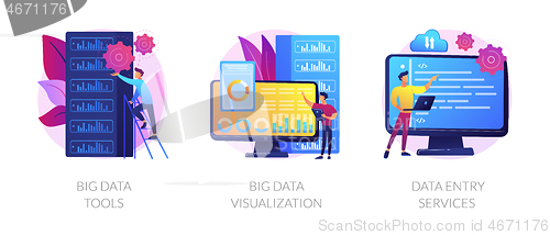 Image of Big data vector concept metaphors