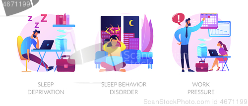 Image of Stress management abstract concept vector illustrations.