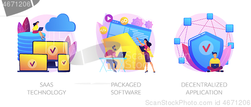 Image of Application service abstract concept vector illustrations.