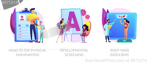 Image of General health check up vector concept metaphors.