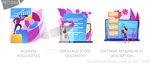 Image of Business analysis vector concept metaphors