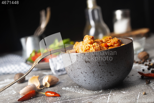 Image of chicken in bowl