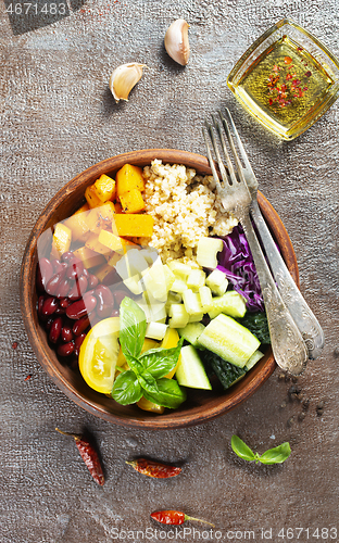 Image of buddha bowl with vegetables