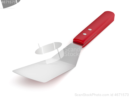 Image of Red kitchen spatula