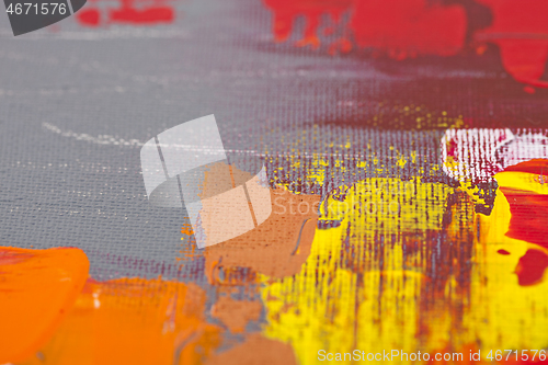 Image of Orange, red and grey colored wall texture background.
