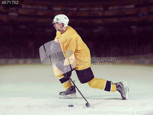 Image of ice hockey player in action