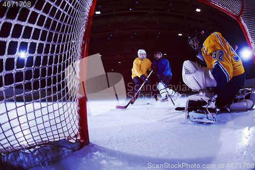 Image of ice hockey goalkeeper