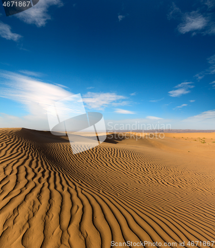 Image of landscape in evening desert