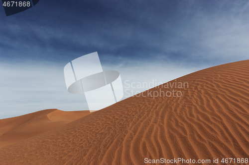 Image of Big sand dunes in desert