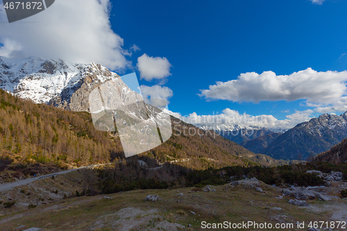 Image of Mountains in Triglav park in Slovenia