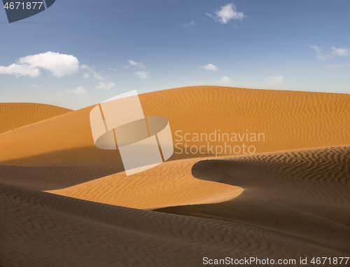 Image of landscape in evening desert