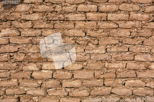 Image of adobe brick background in desert,